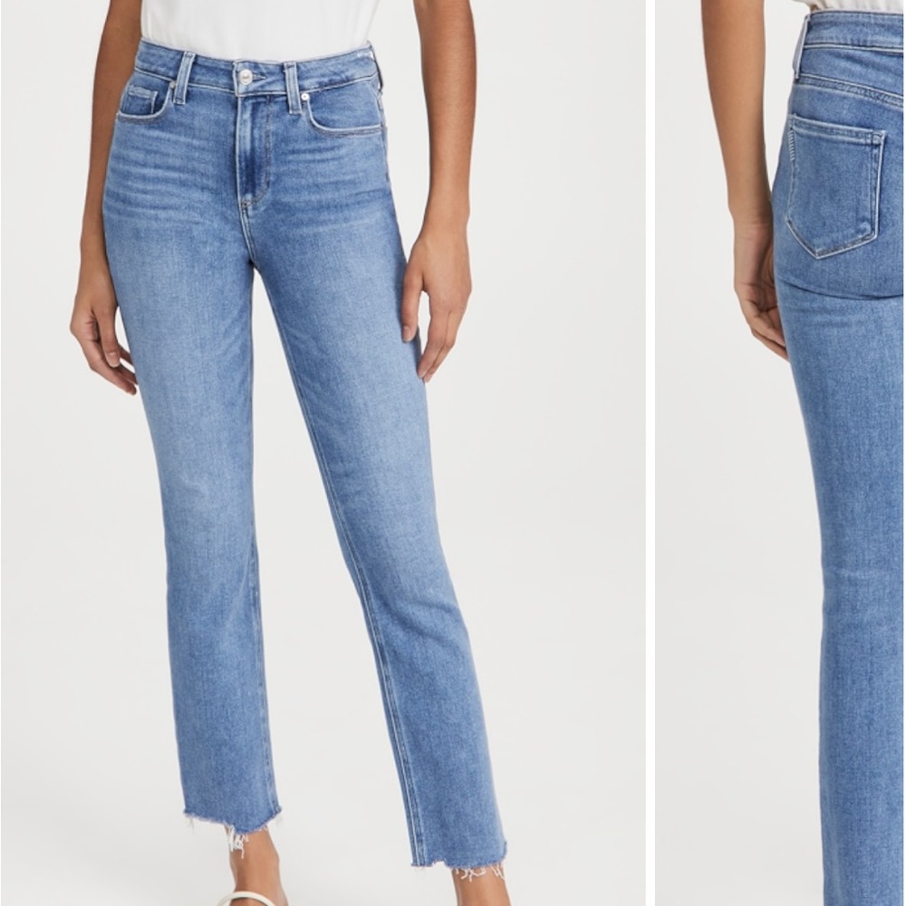 Like New Paige Cindy Raw Hem Jeans, Size 30